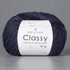 Classy, пряжа с люрексом и пайетками, шелк-5%, мериносовая шерсть-20%, нейлон-30%, норка-45%, 50 гр, 240 м, т.синий