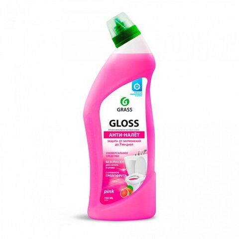 GraSS Чистящий гель для ванной и туалета GraSS Gloss pink 750мл