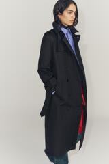 ZARA ТРЕНЧ WATER-REPELLENT С ПОЯСОМ — ZW COLLECTION, ЧЕРНЫЙ