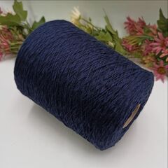 Фактурный хлопок с шелком Cocchino Нави 450м/100гр 03
