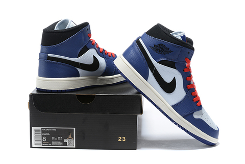 Air Jordan 1 Mid 'Blue/White/Black' 