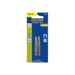 Бита отверточная ПРАКТИКА Профи Torx Tamper-30 х 50мм (2шт) (776-485)
