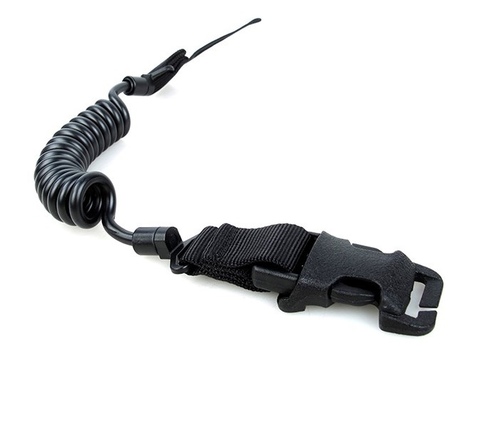 Страховочный шнур для пистолета PALS Clasp Pistol Sling - черный