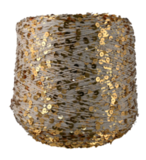Пряжа Shine Paillettes 6305 золотой беж