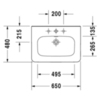 Duravit DuraStyle 2320650030 Раковина мебельная