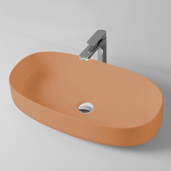 ArtCeram Cognac COL005 13 00 ORANGE CAMEO Раковина накладная, 68x35, цвет: оранжевый фото