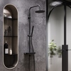 Damixa 936730300 Scandinavian Pure душевая система с ванно-душевым смесителем-полкой. черный
