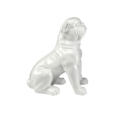 Фото: Фигурка большая White Bulldog белая - основной вид