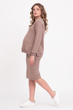 Костюм для беременных и кормящих 16098 коричневый