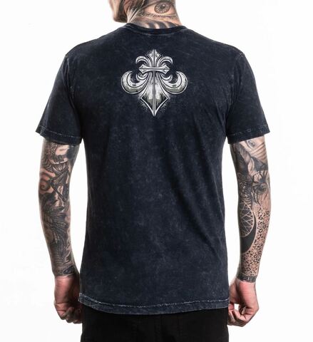 Affliction | Футболка двусторонняя мужская Silent Rain Tee A28178 сзади