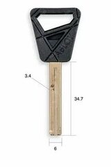 Заготовка оригинал Abloy novel 14869