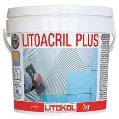 Клей для плитки Litokol Litoacril Fix, белый, ведро 5 кг