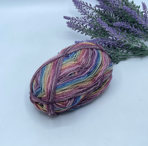 Stock Arcobaleno 300-500м/100 гр. 75% Меринос 25%Полиамид , Мультиколор,40463