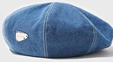 Картинка берет Skully Wear S-46 medium blue - 11