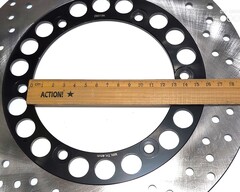 Диск тормозной задний на Yamaha MT01 2005-2011 / XJR 1998-2015 г.в., серебристый