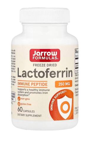 Jarrow Formulas лактоферрин, сублимированный, 250 мг, 60 капсул
