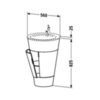Duravit Starck 1 S1952000505 Тумба напольная 600x560xh825 мм, для раковины, с 2мя дверцами, 1 полка, цвет: oak