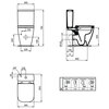 Ideal Standard i.life S T473501 Бачок для унитаза, нижняя подводка, 4,5/3 л