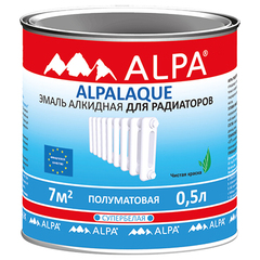 Эмаль для радиаторов Alpa Alpalaque полуматовая белая