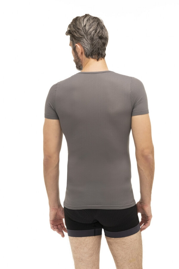 Футболка с коротким рукавом Brubeck Base Layer серая - 3