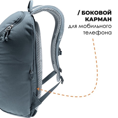 Картинка рюкзак городской Deuter StepOut 16 (2023) Black - 7
