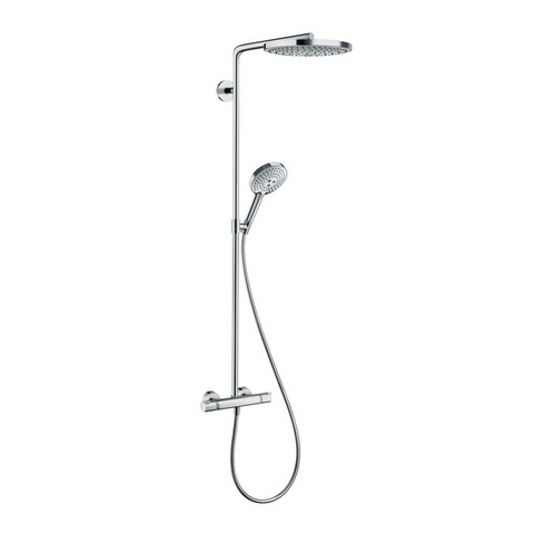 Hansgrohe Raindance Select S 27129000 Душевая система внешнего монтажа с термостатом 107,5 см с верхней лейкой 24х24 см 2 режима