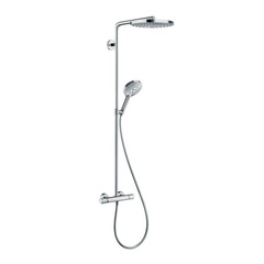 Hansgrohe Raindance Select S 27129000 Душевая система внешнего монтажа с термостатом 107,5 см с верхней лейкой 24х24 см 2 режима фото
