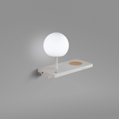 Бра с полкой Niko Right LED белое 7W 3000K