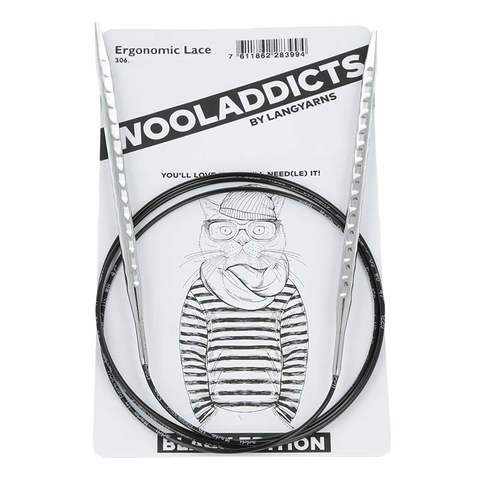 Спицы круговые Lang Yarns супергладкие WOOLADDICTS Ergonomic Lace 40 см
