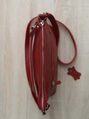 Сумка кожаная кросс-боди через плечо