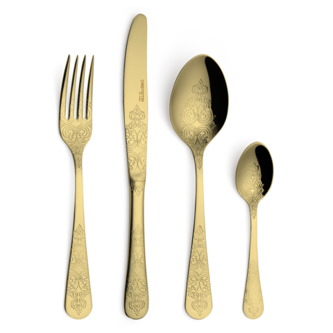 Набор столовых приборов на 6 персон, 24 предм.,CRISTEMA Antique (Португалия) арт.PEP-7800-24LD