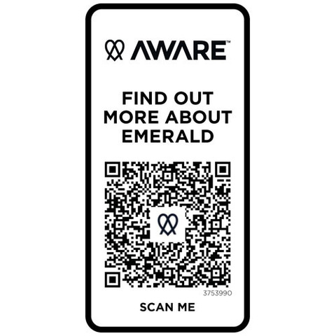 Emerald поло унисекс с коротким рукавом из переработанных материалов Aware™. плотностью 200 г/м²