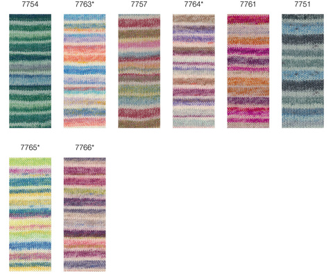 Lana Grossa Cool Wool Print 4 Socks 7763