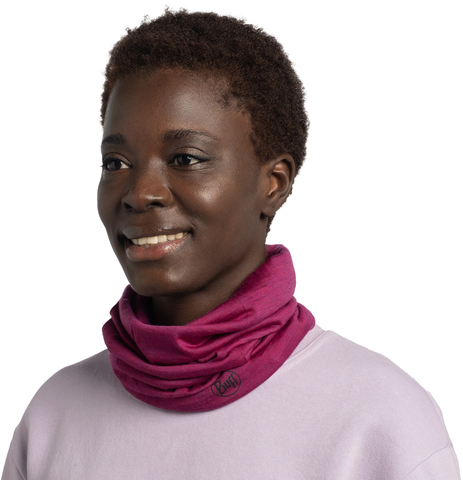 Картинка шарф-труба Buff Wool lightweight Solid Magenta - 2