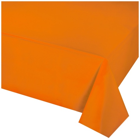 Скатерть п/э оранжевая 1,4х2,75м