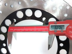 Диск тормозной задний на Yamaha MT01 2005-2011 / XJR 1998-2015 г.в., серебристый