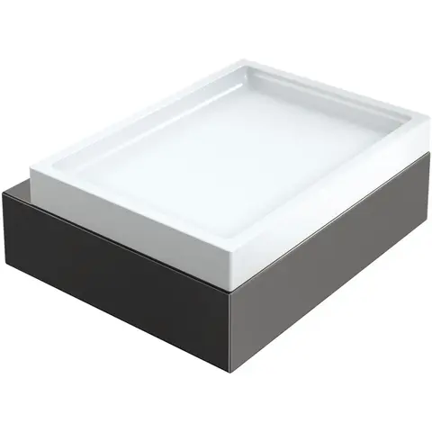 Boheme 10723-SGM Мыльница настенная Qubic Shine Gun Metal