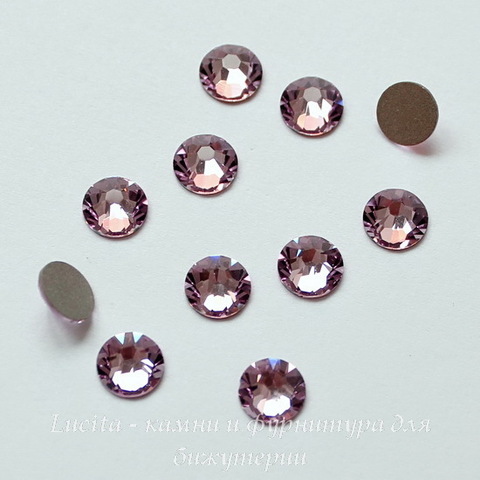 2058 Стразы Сваровски холодной фиксации Light Amethyst ss12 (3,0-3,2 мм), 12 штук ()