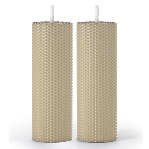 Набор из 2 натуральных свечей SCANDYLAB Honey Mix Grey beige