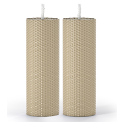 Набор из 2 натуральных свечей SCANDYLAB Honey Mix Grey beige