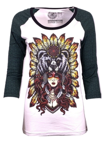 Secret Artist | Реглан женский Native Bear SW366 от Affliction перед