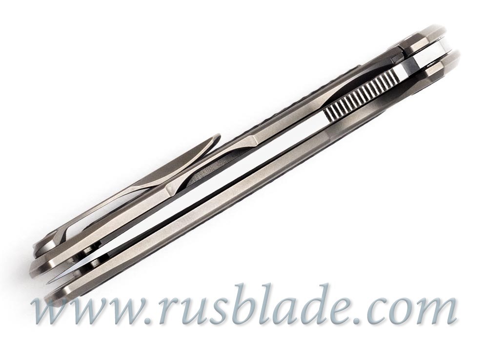 Shirogorov Flipper 95 S30V S Titanium CF inlays - фотография 