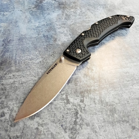 Складной нож большой Cold Steel 29AB Voyager Large Drop Plain Edge