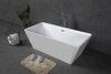BelBagno BB60-1700-800 Отдельностоящая акриловая ванна в комплекте со сливом-переливом, 170x80, цвет: белый