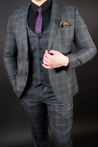 Костюм мужской - тройка Slim Fit Antonio Rossi 02/081