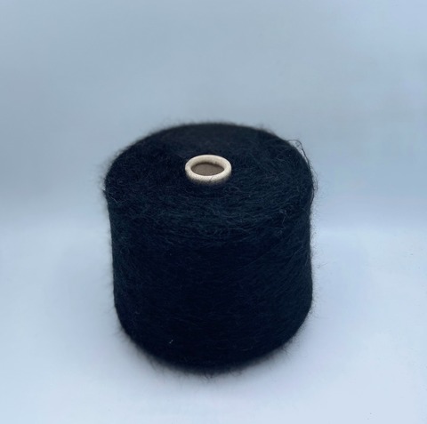 Filati Venezia (пр.Италия),art-Kid silk, 900/100гр, 70%Супер кидмохер, 30%Шелк, цвет-Черный, арт-34929