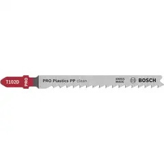 Пилка для лобзика по полипропилену (PP) 100 мм, T102D BOSCH 2608667444