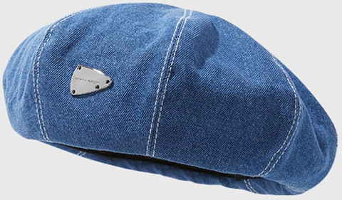 Картинка берет Skully Wear S-46 medium blue - 3