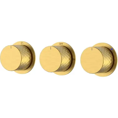Boheme 124-3-MG.1 Смеситель встроенный STICK DIAMOND MATT GOLD 3-х проходной