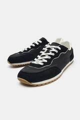 ZARA БЕГОВЫЕ КРОССОВКИ BAREFOOT, ЧЕРНЫЙ